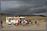 Stuck again in the highlands of Bolivia, trying to get to Chile, 1986.