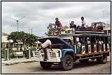 Coastal Ecuador II. The bus ran along the coast (on the coast). The schedule depended on the low tide, 1986.